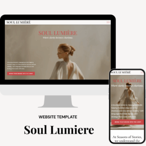 Soul-lumiere Showit Template