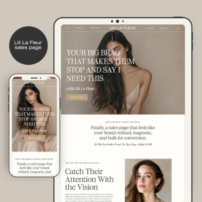 Lili La Fleur Sales Page