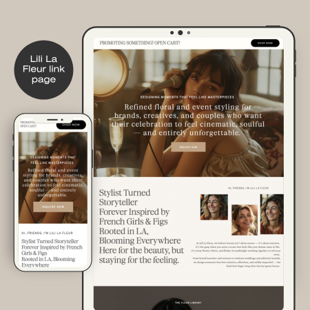 Lili La Fleur Link / Sales Page