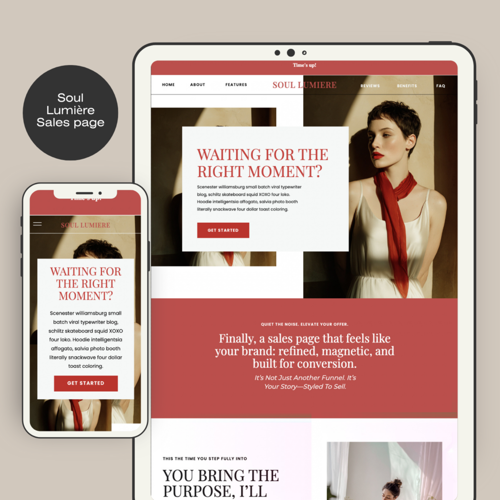 Soul Lumière Sales Page