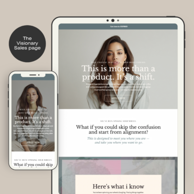 The Visionary Sales Page