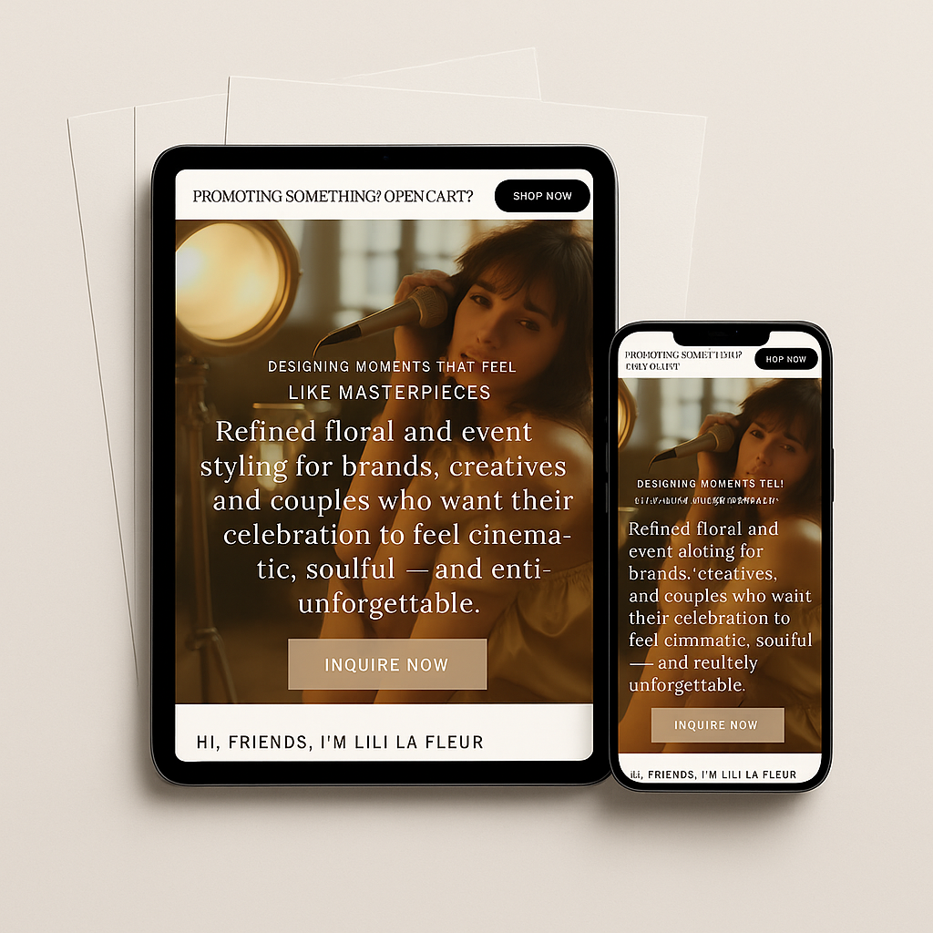 Lili La Fleur – Link Page Template - Image 1