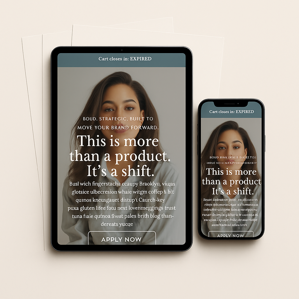 The Visionary – Sales Page Template - Image 1