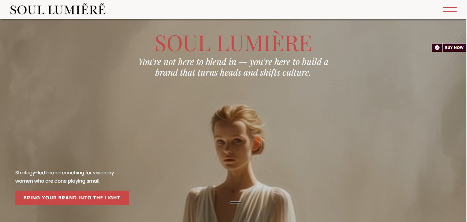Editorial Showit website template