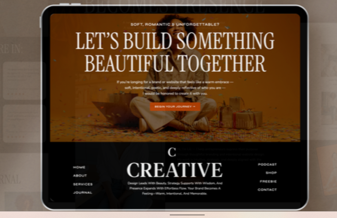 The Creative Showit website template